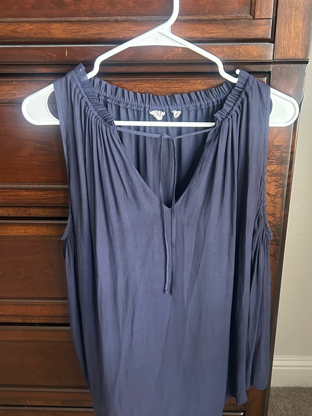 GAP Sleeveless Navy Peasant Tunic